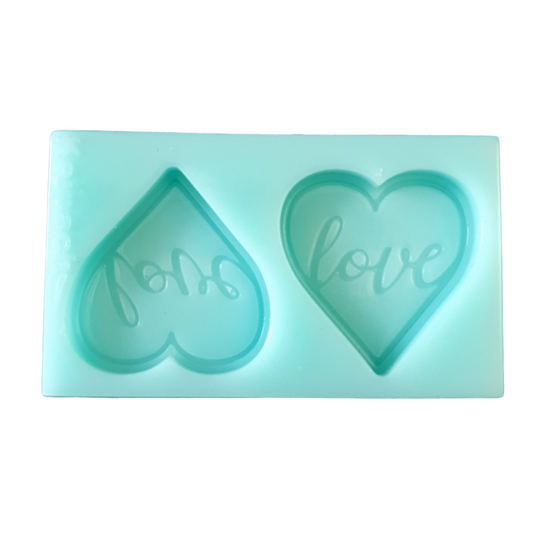"Love" Studs Silicone Resin Mould