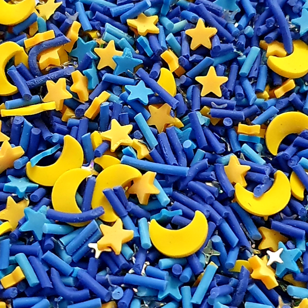 Bright Night Sky Polymer Clay - Keipach