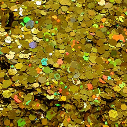 Chunky Holographic Glitter - Gold Rush - Keipach
