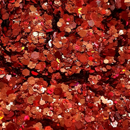 Chunky Holographic Glitter - Ruby - Keipach