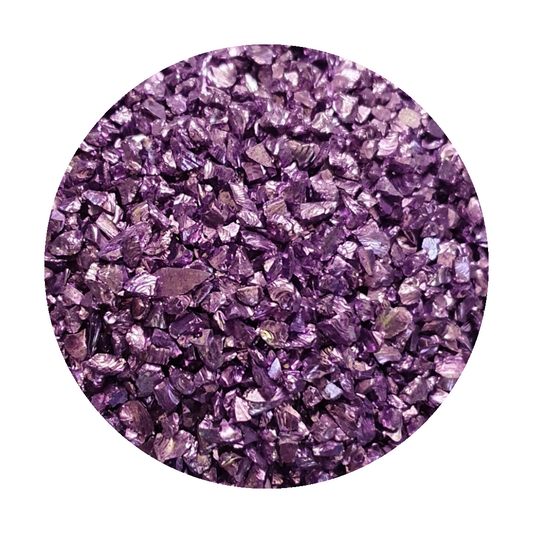 Metallic Glass Chips - Purple (Large)