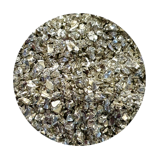 Metallic Glass Chips - Silver (Large)