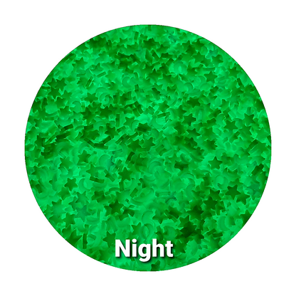 Glow In The Dark Stars and Moons Polymer Clay - Keipach