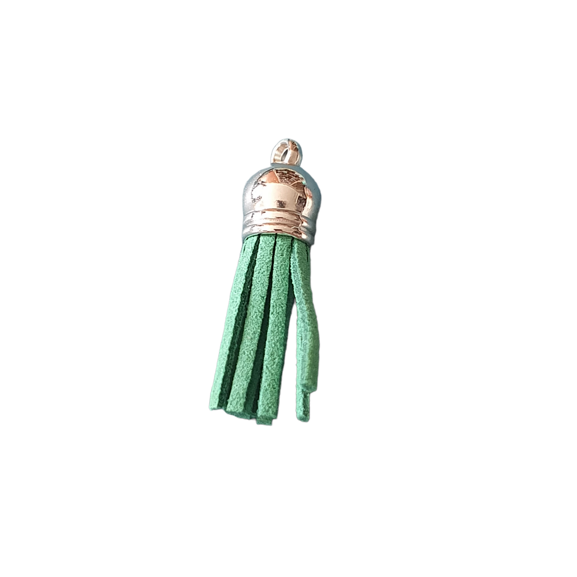 Faux Seude Tassels - Silver Cap - Keipach