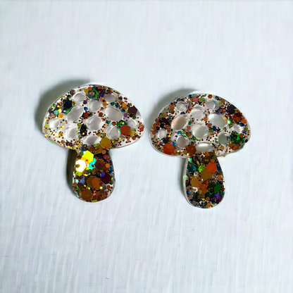 Mushroom Earrings Silicone Resin Mould - Keipach