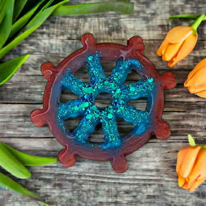 Ship Helm Coaster Silicone Resin Mould - Keipach