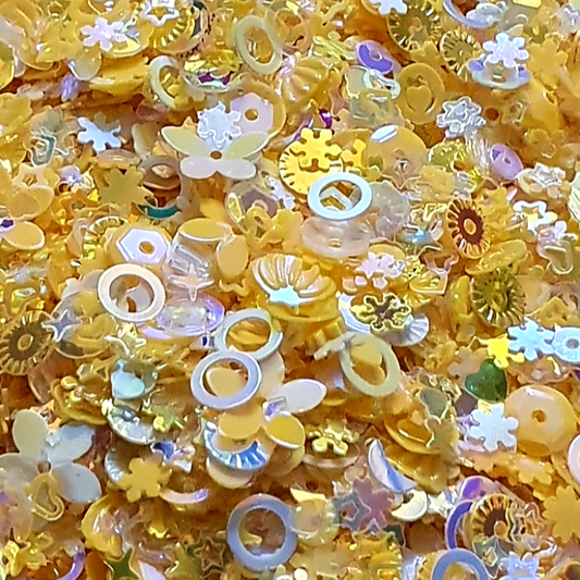 Yellow Sequins Mix - Keipach