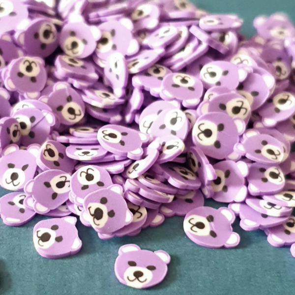 Purple Bear Polymer Clay Keipach